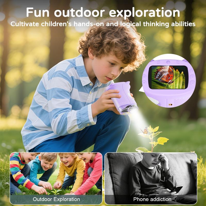 Kids Mini HD 4K Microscope Camera