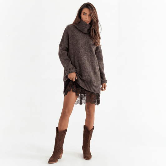 Organic Merino Wool Blend Turtleneck