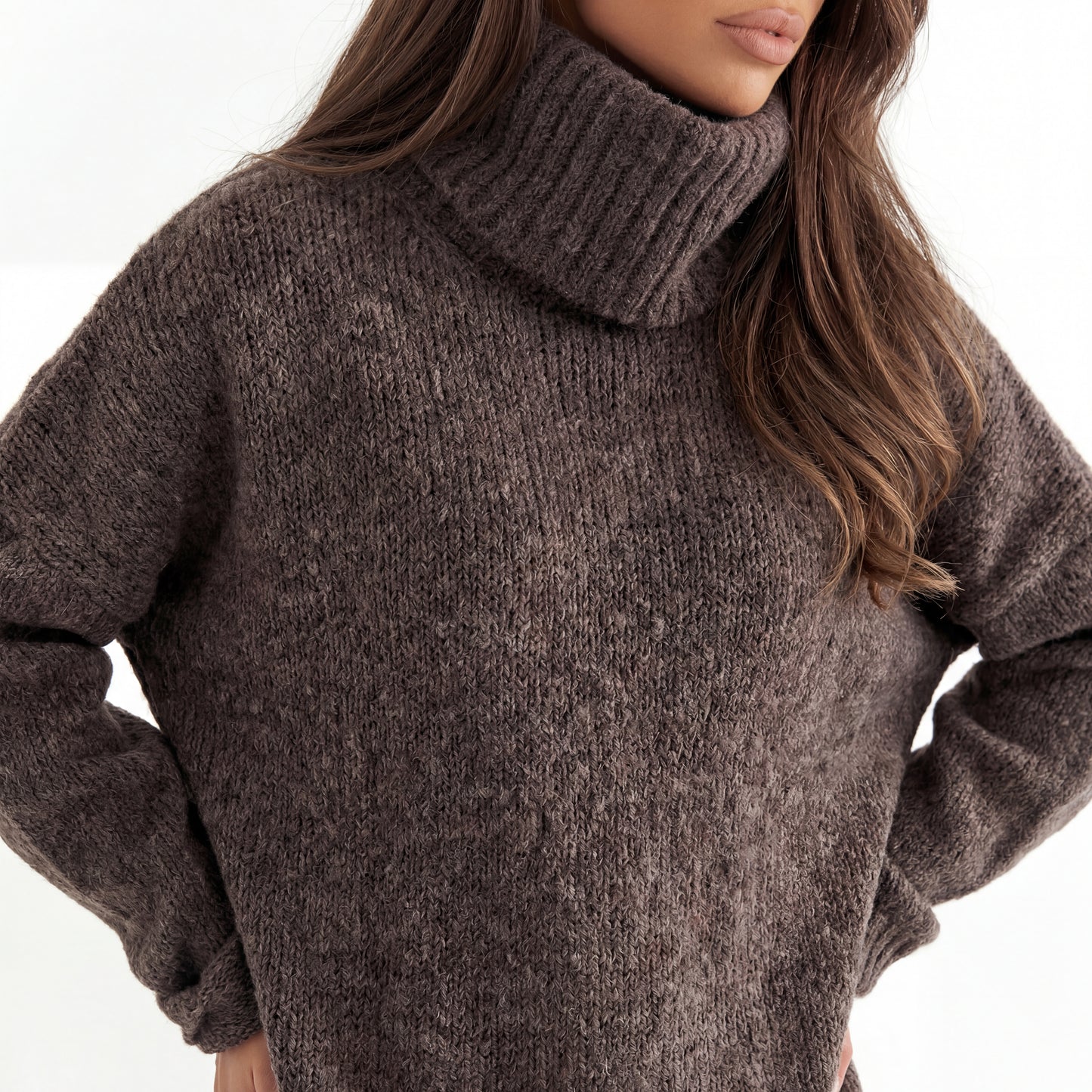 Organic Merino Wool Blend Turtleneck